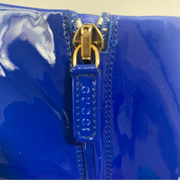 Gucci Electric Blue Patent Booties - Picture 8 of 11